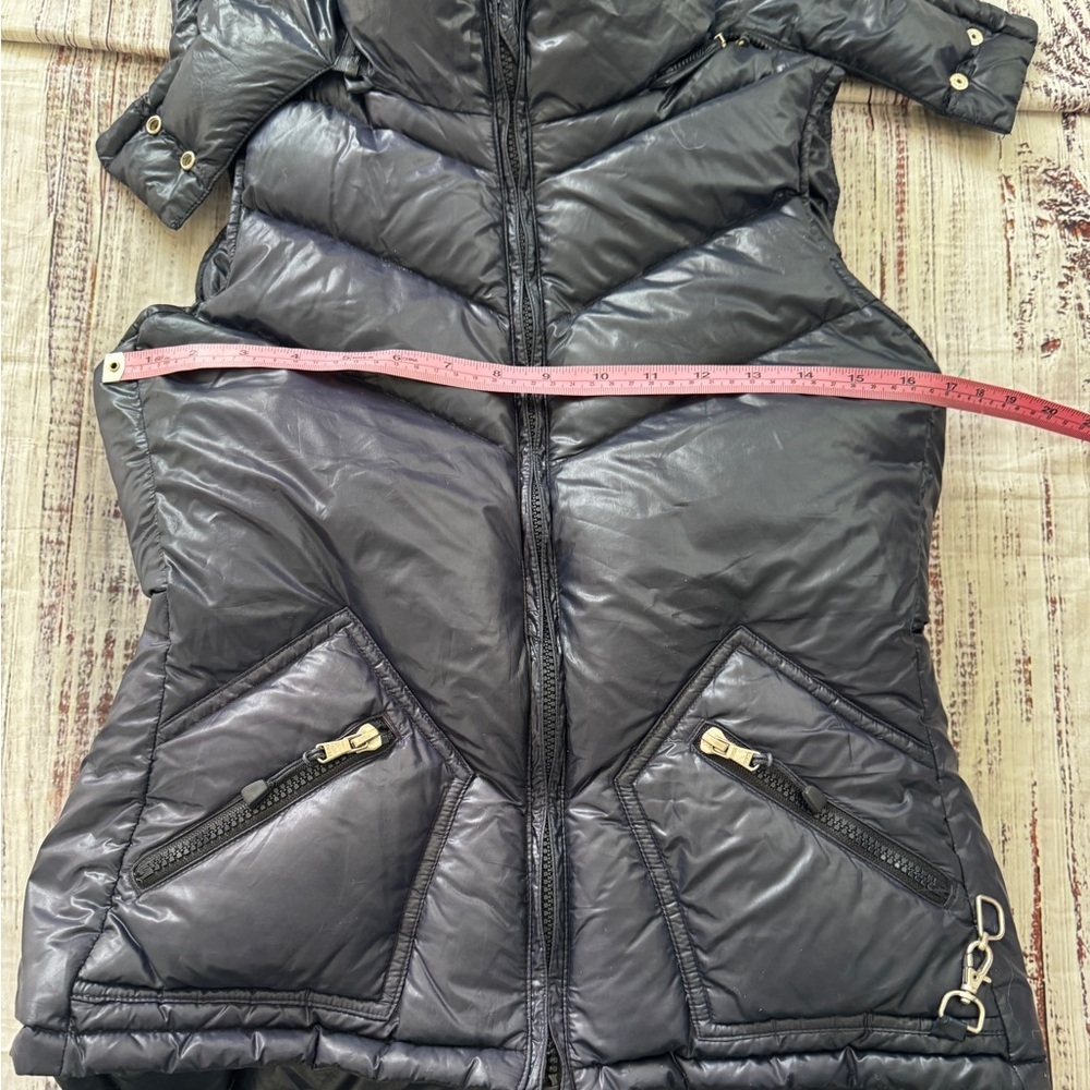 J. Crew navy hooded down puffer vest -size Small - Picture 4 of 9